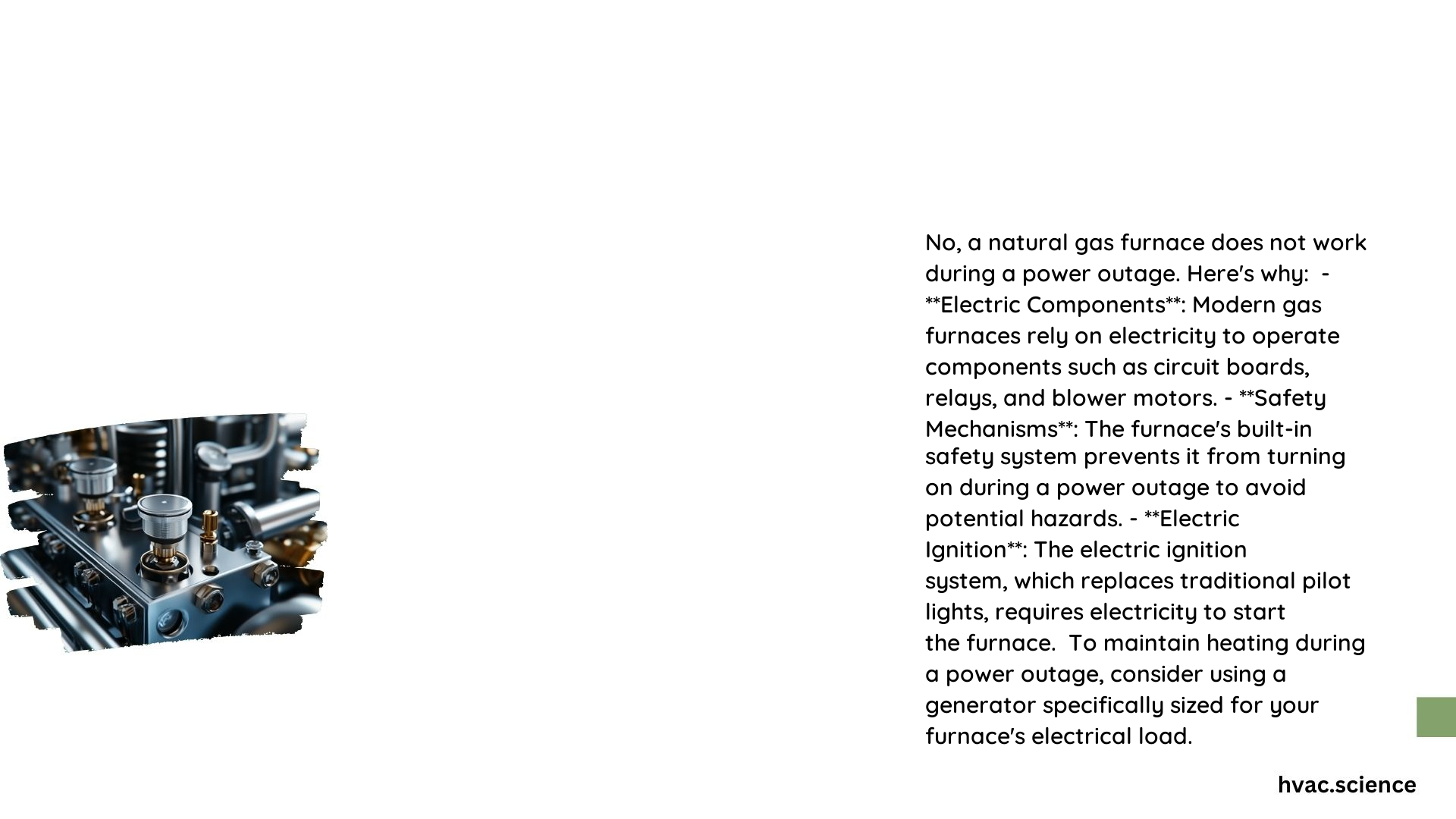 Does Natural Gas Furnace Work During Power Outage