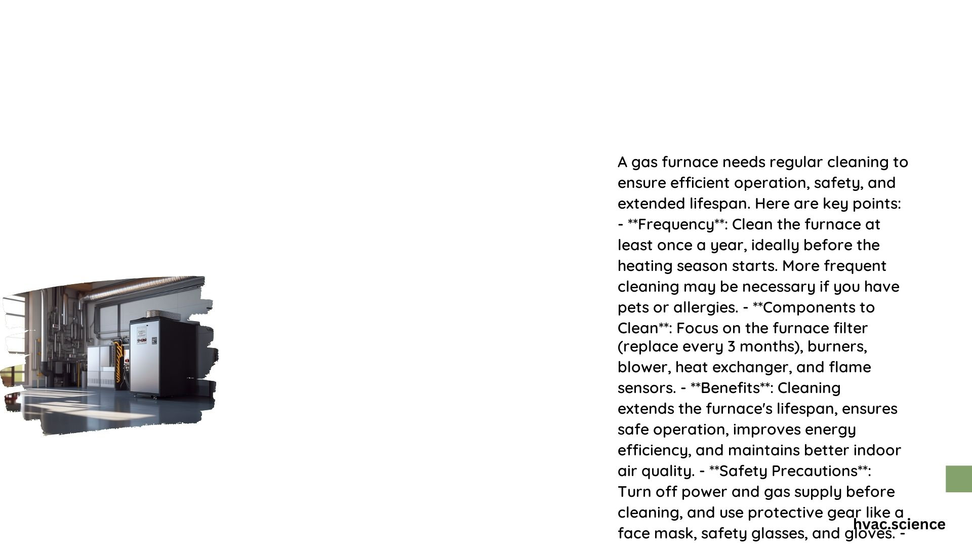 Does a Gas Furnace Need to Be Cleaned