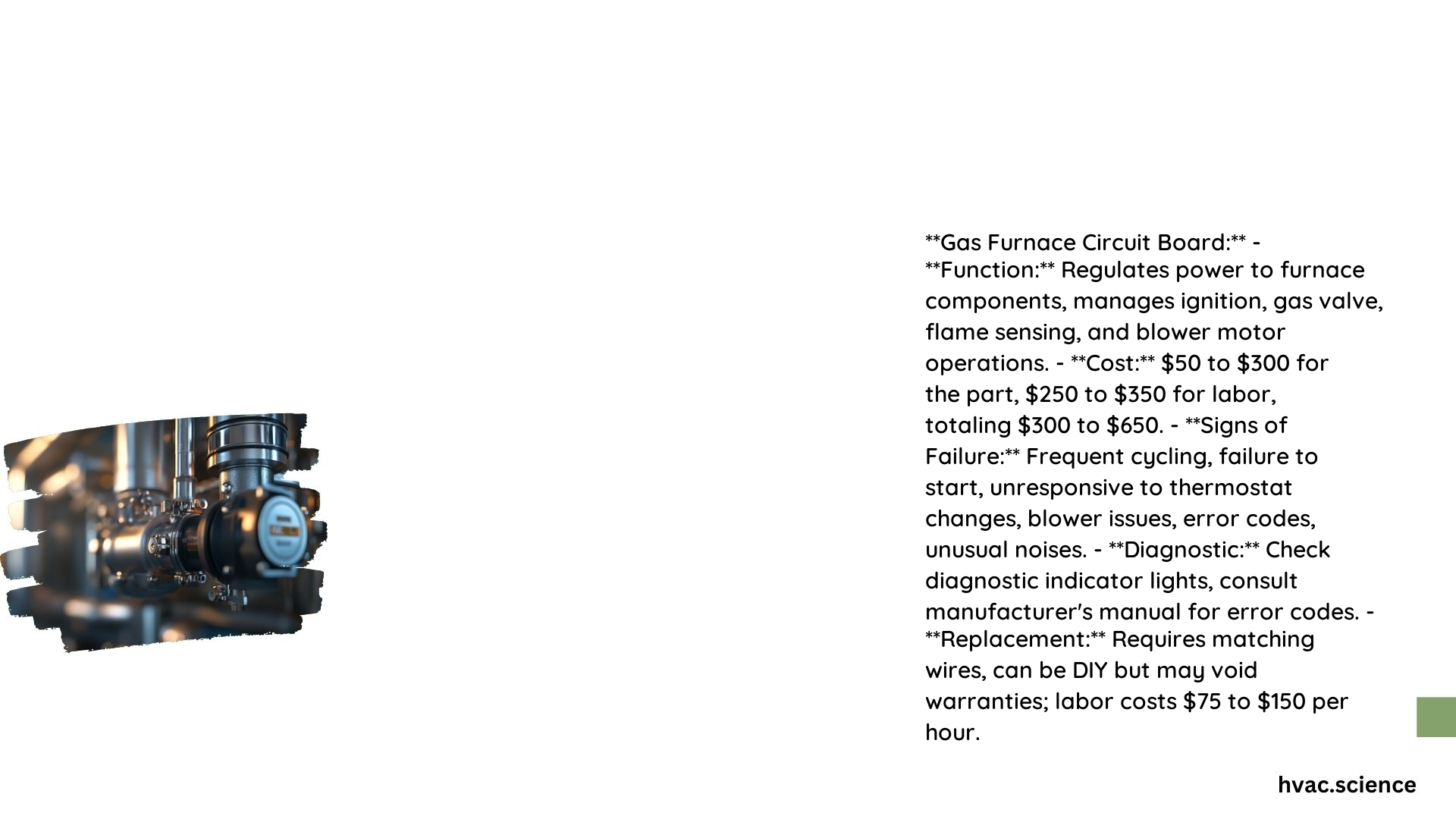 Gas Furnace Circuit Board