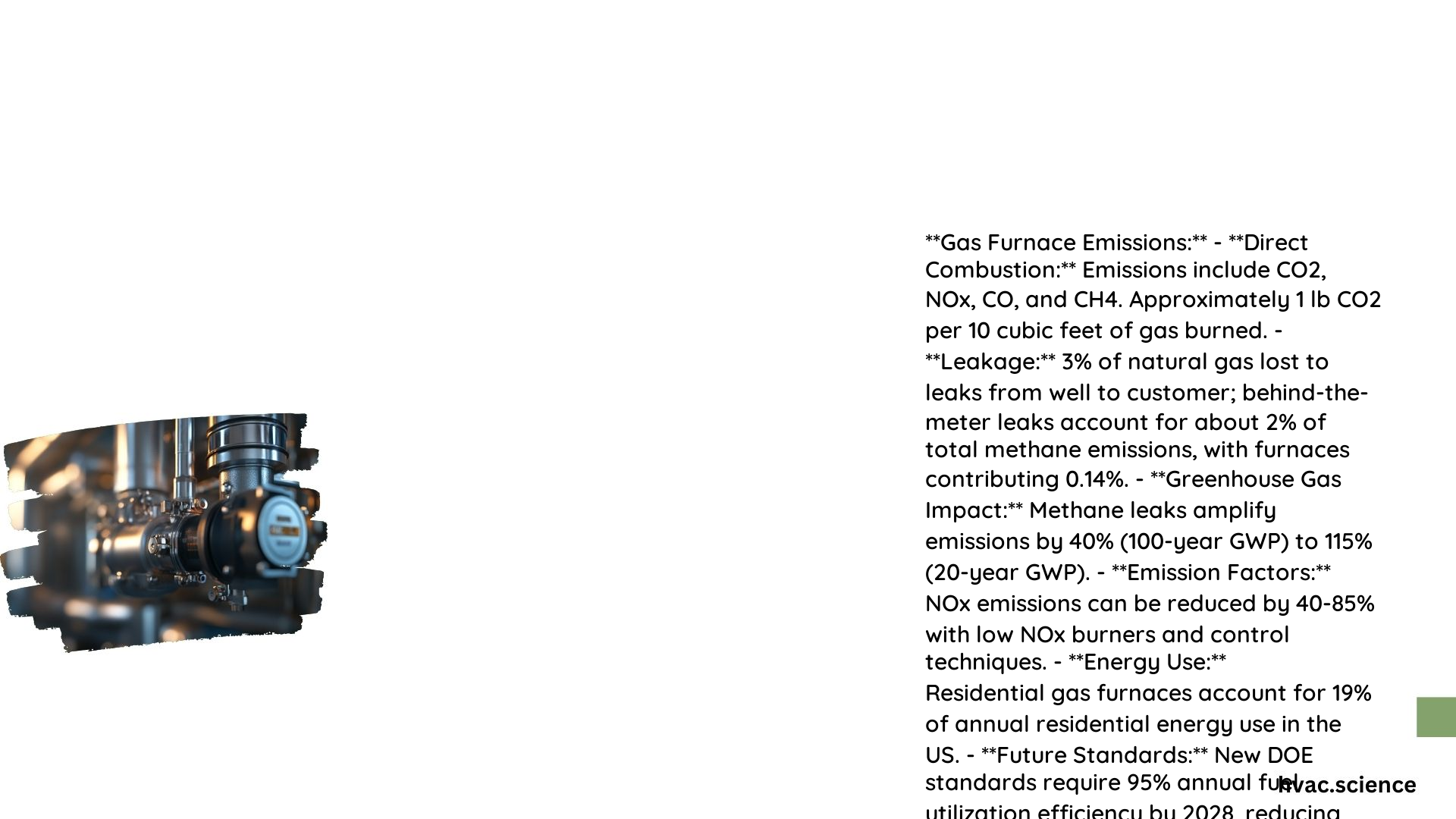 Gas Furnace Emissions