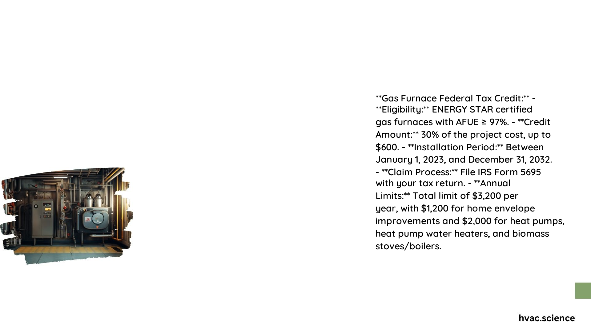 Gas Furnace Federal Tax Credit