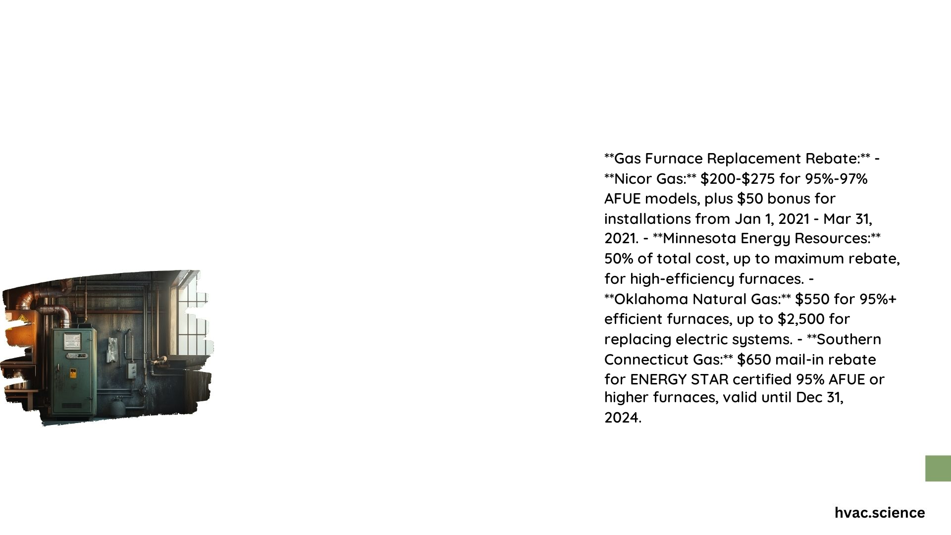 Gas Furnace Replacement Rebate