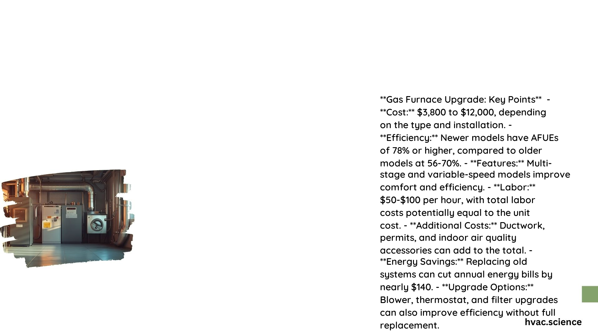 Gas Furnace Upgrade