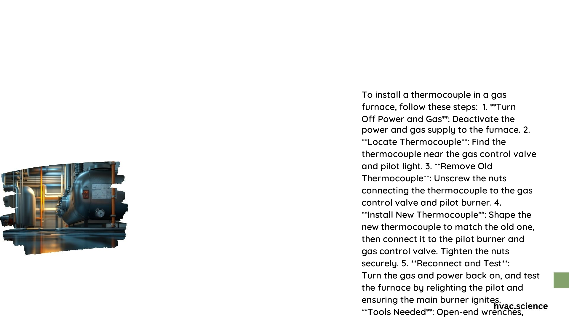 Install Thermocouple Gas Furnace