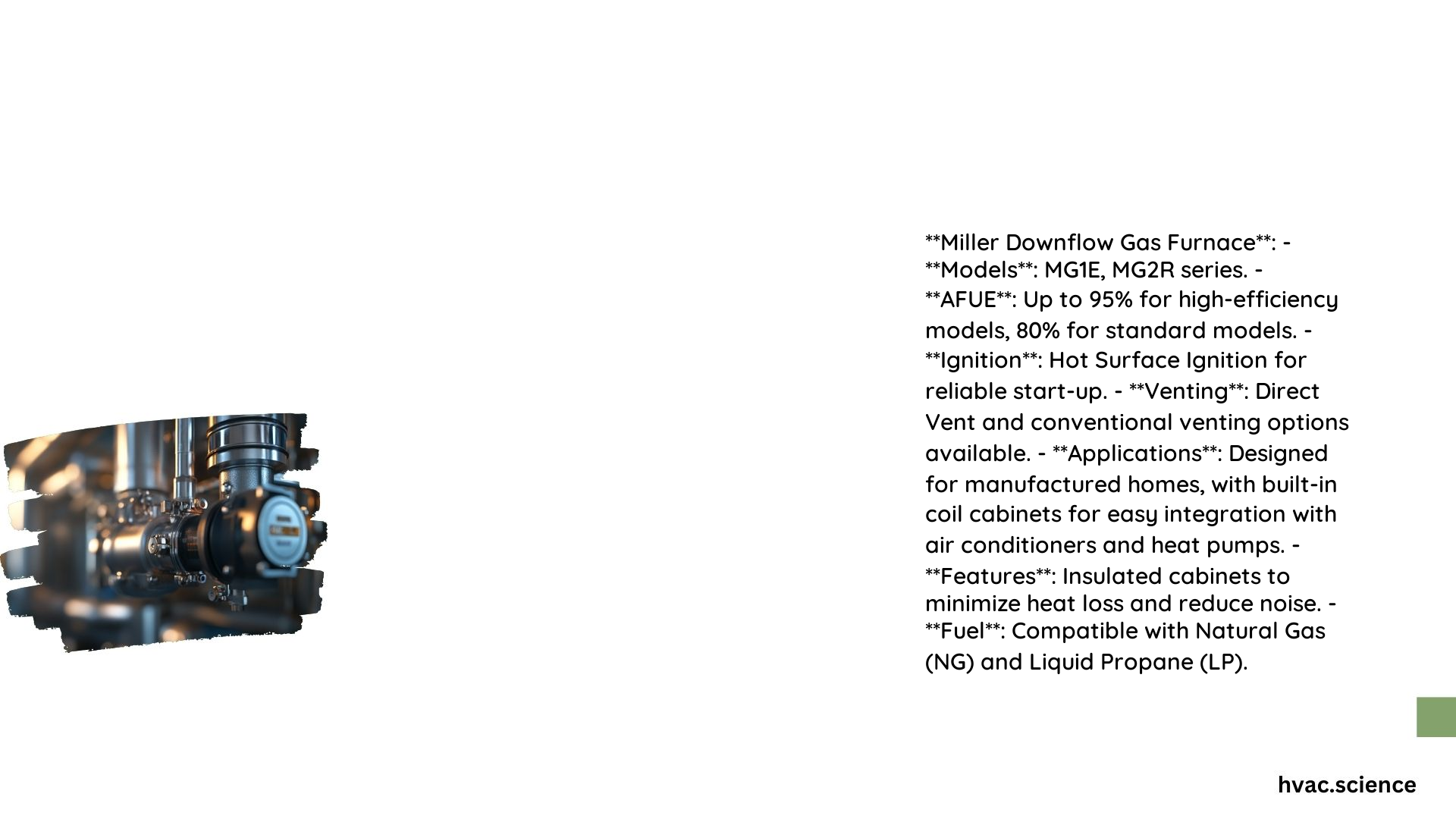 Miller Downflow Gas Furnace