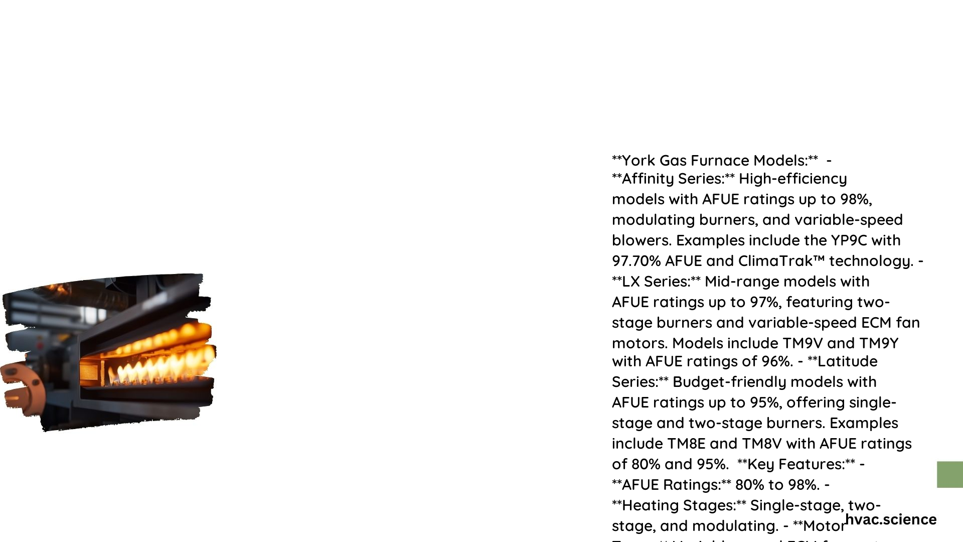 York Gas Furnace Models