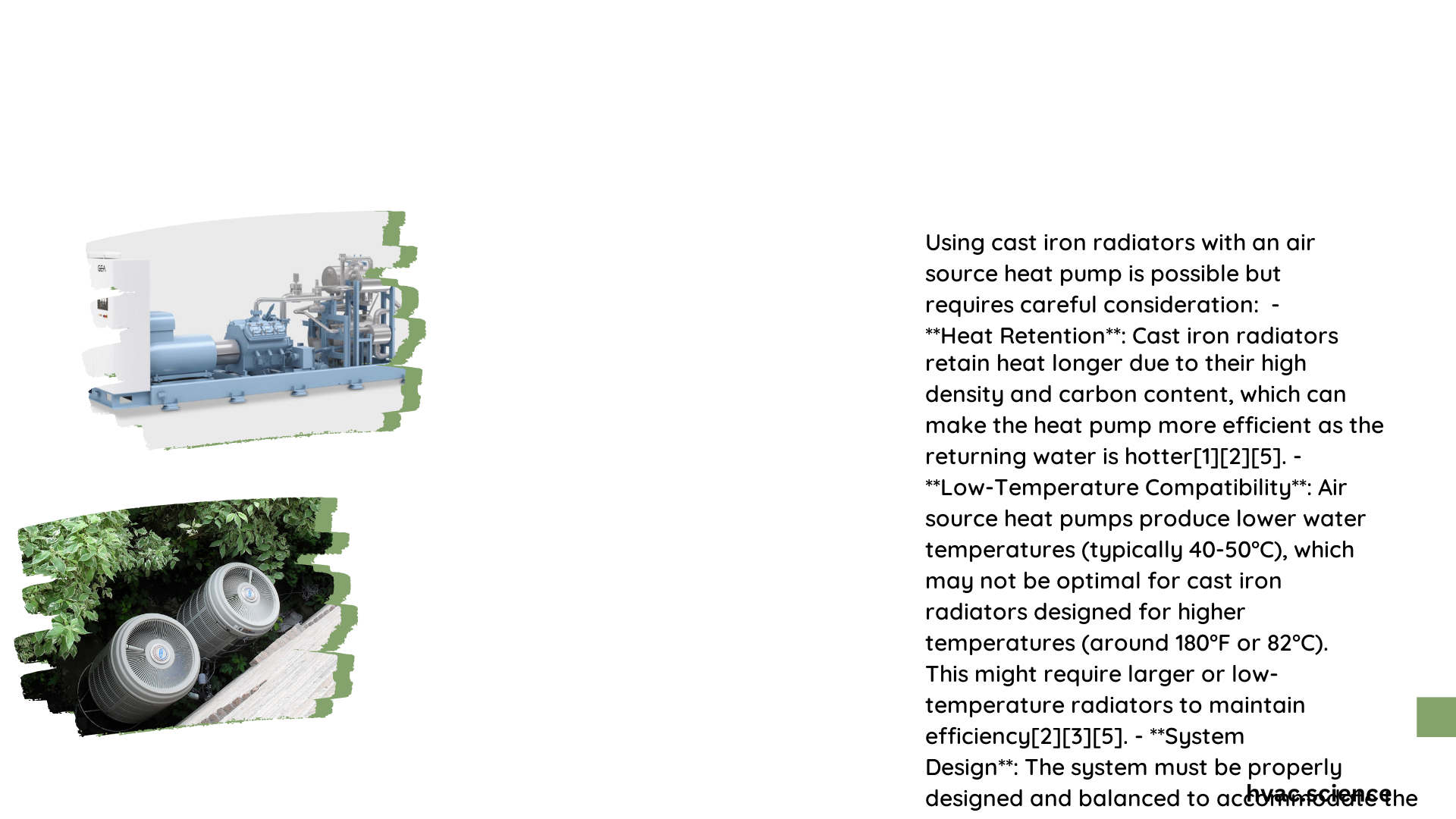 air source heat pump cast iron radiators 1