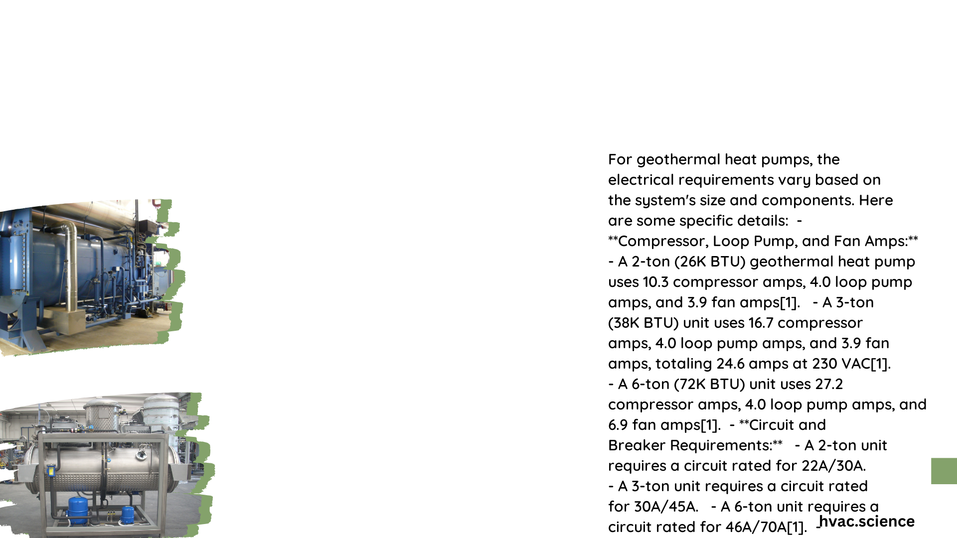 geothermal heat pump amps