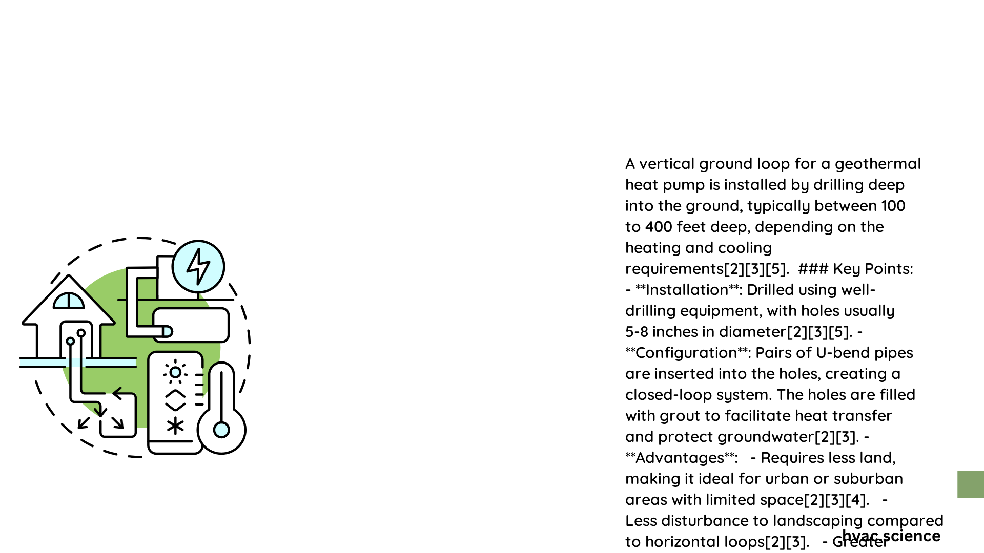 geothermal heat pump vertical ground loop