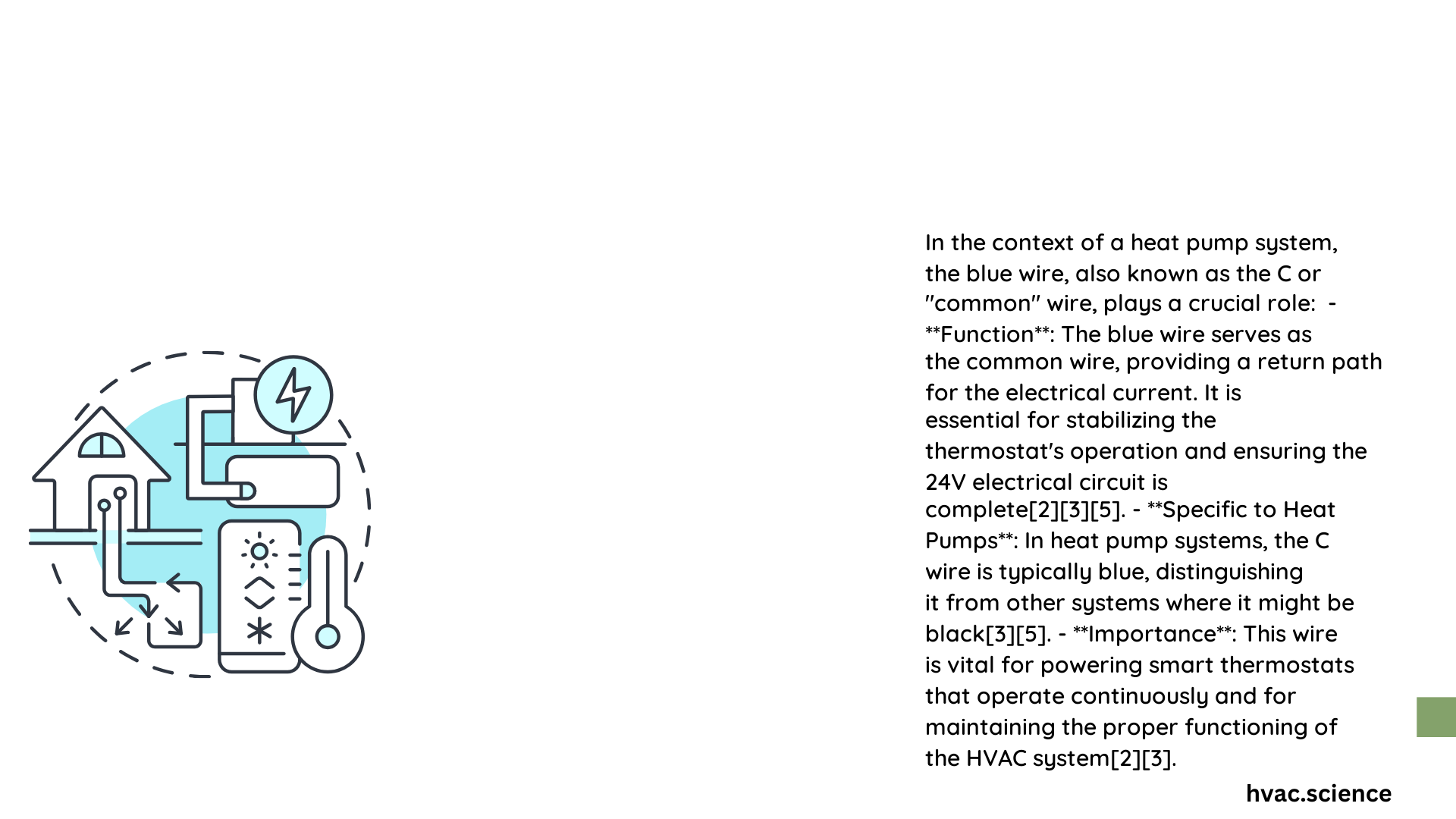 heat pump blue wire