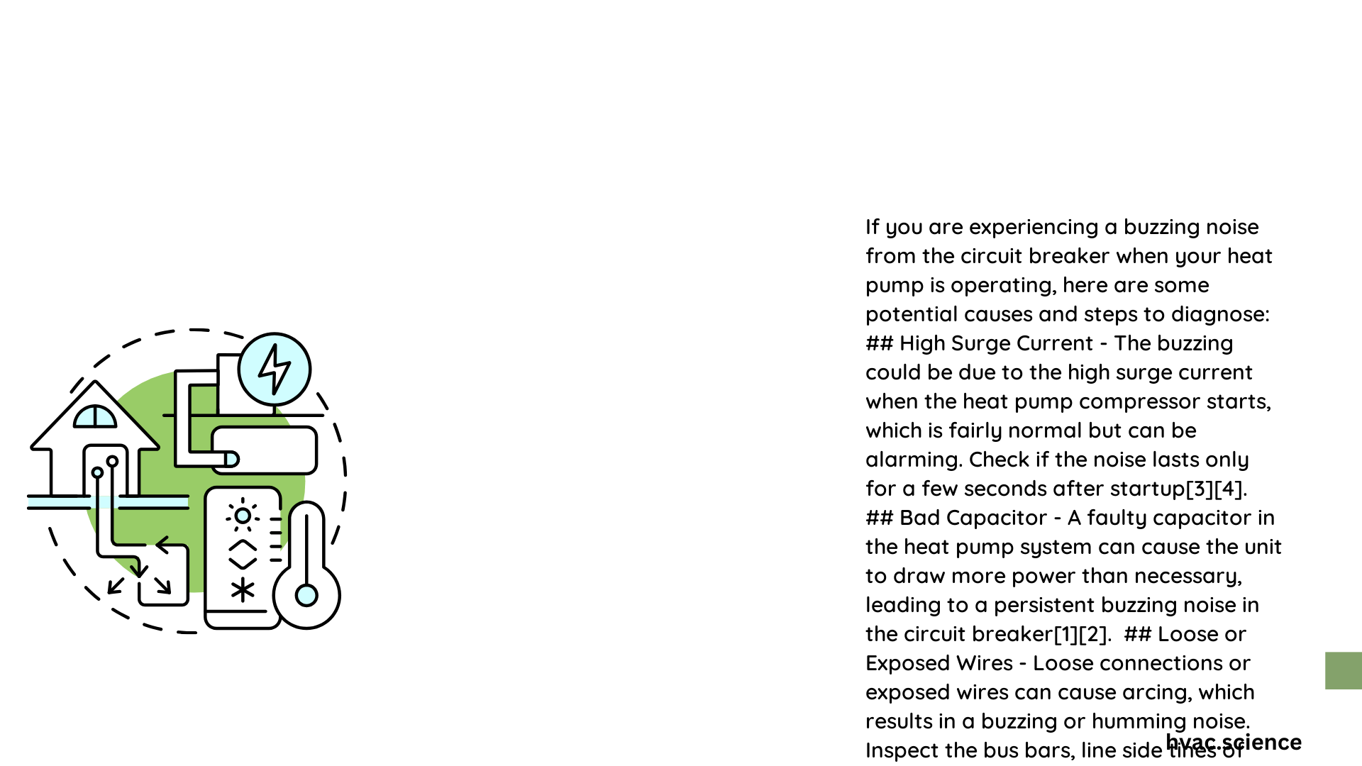 heat pump breaker buzzing