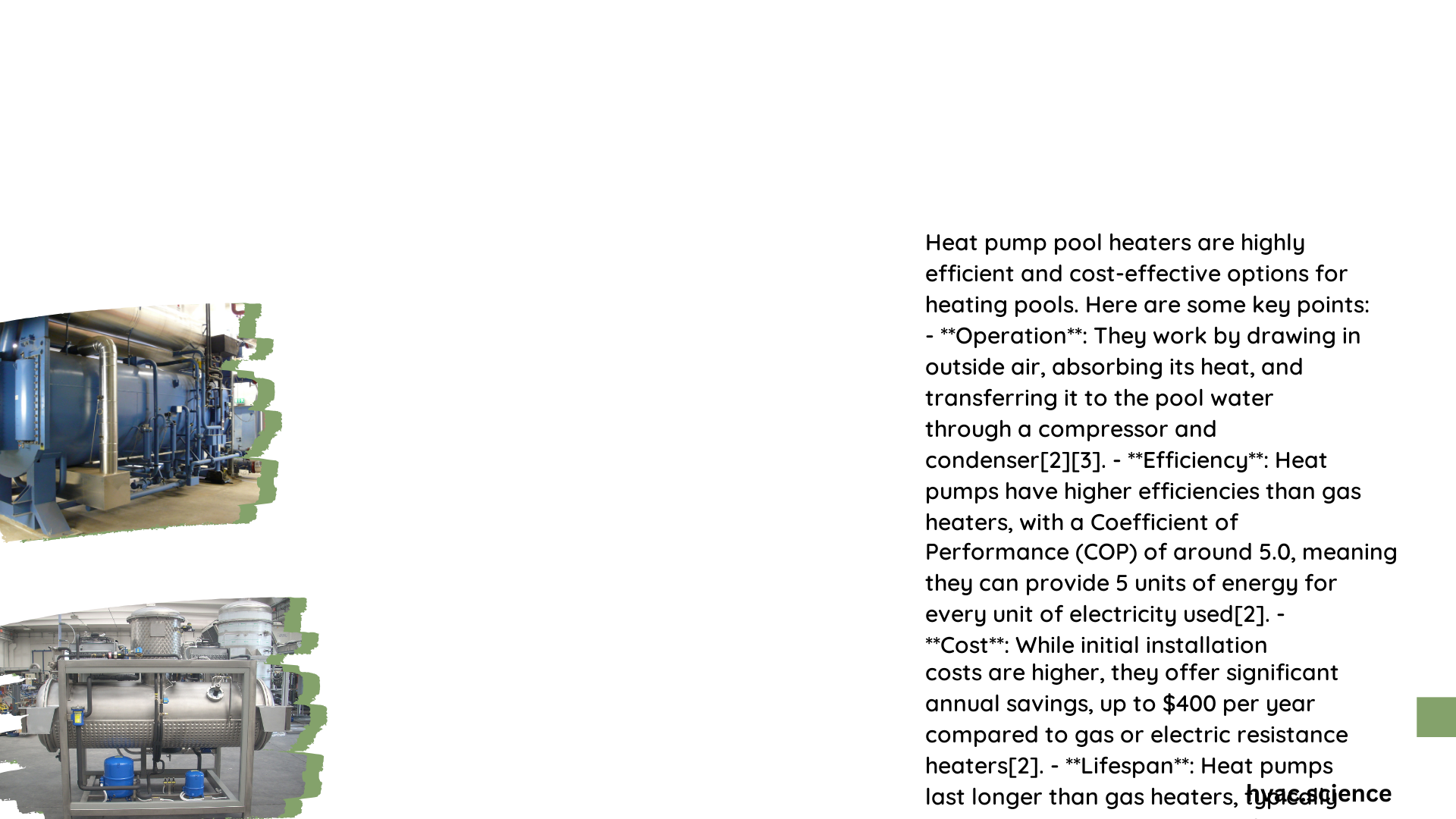 heat pump pools