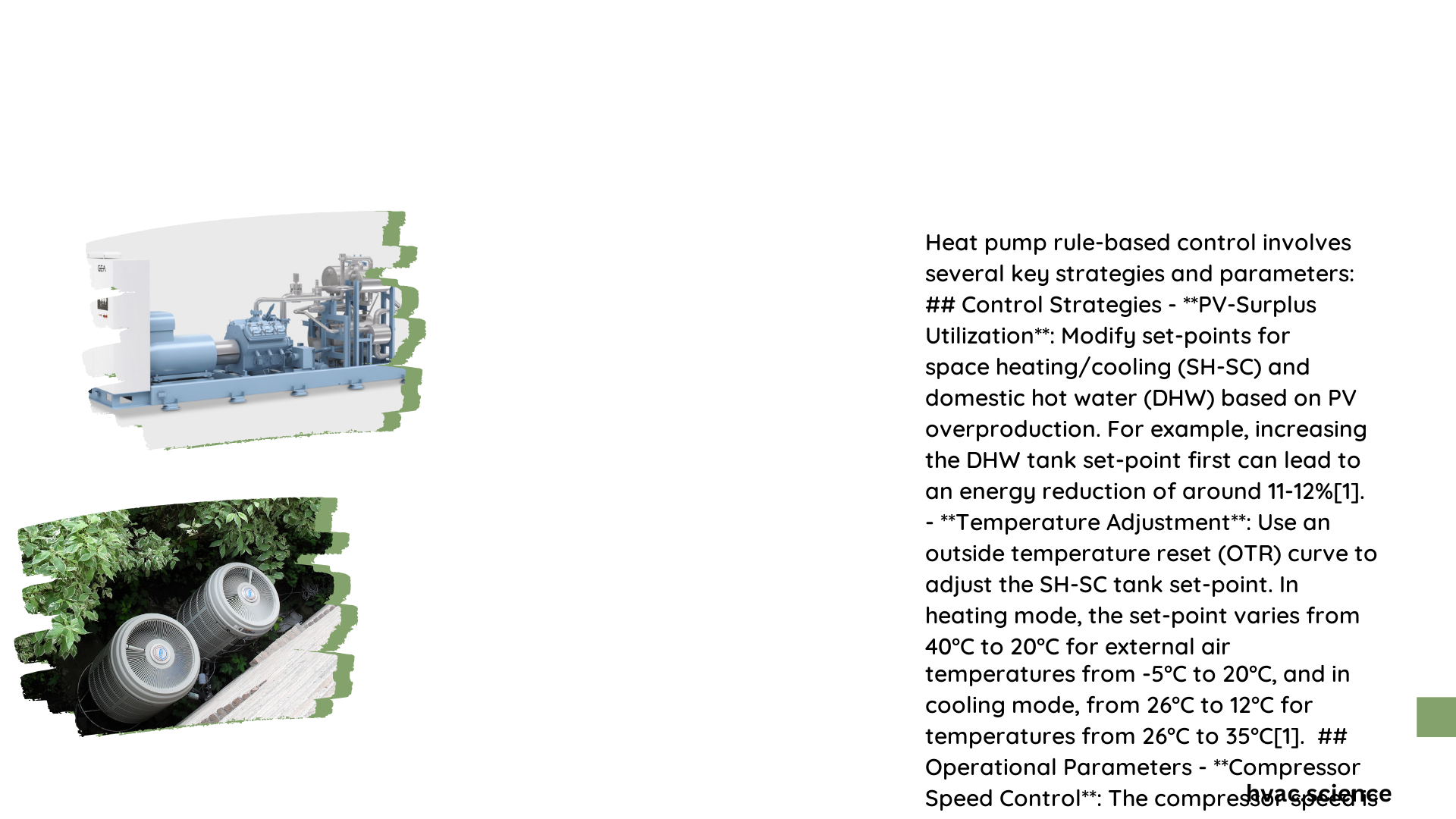 heat pump rule based control