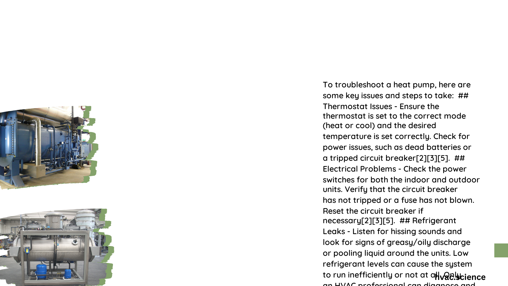 hec heat pump troubleshooting