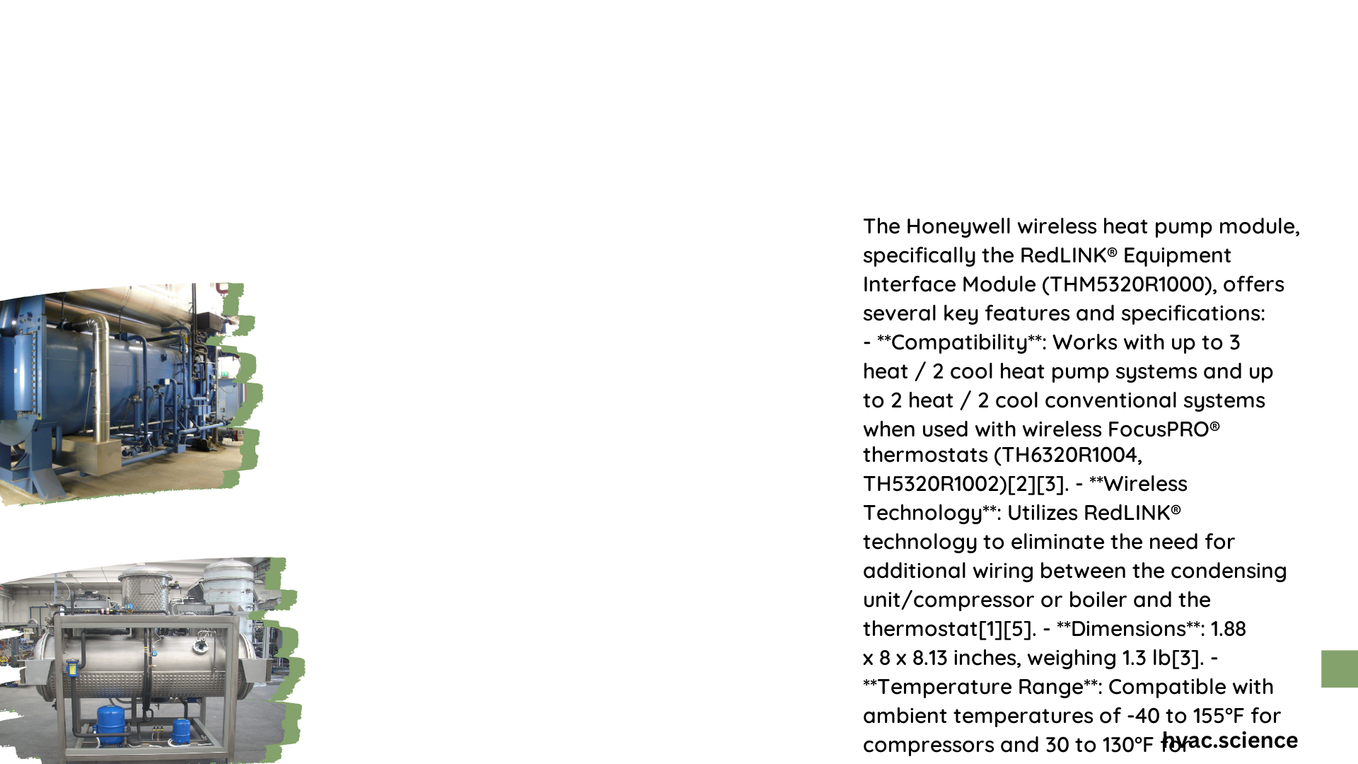 honeywell wireless heat pump module