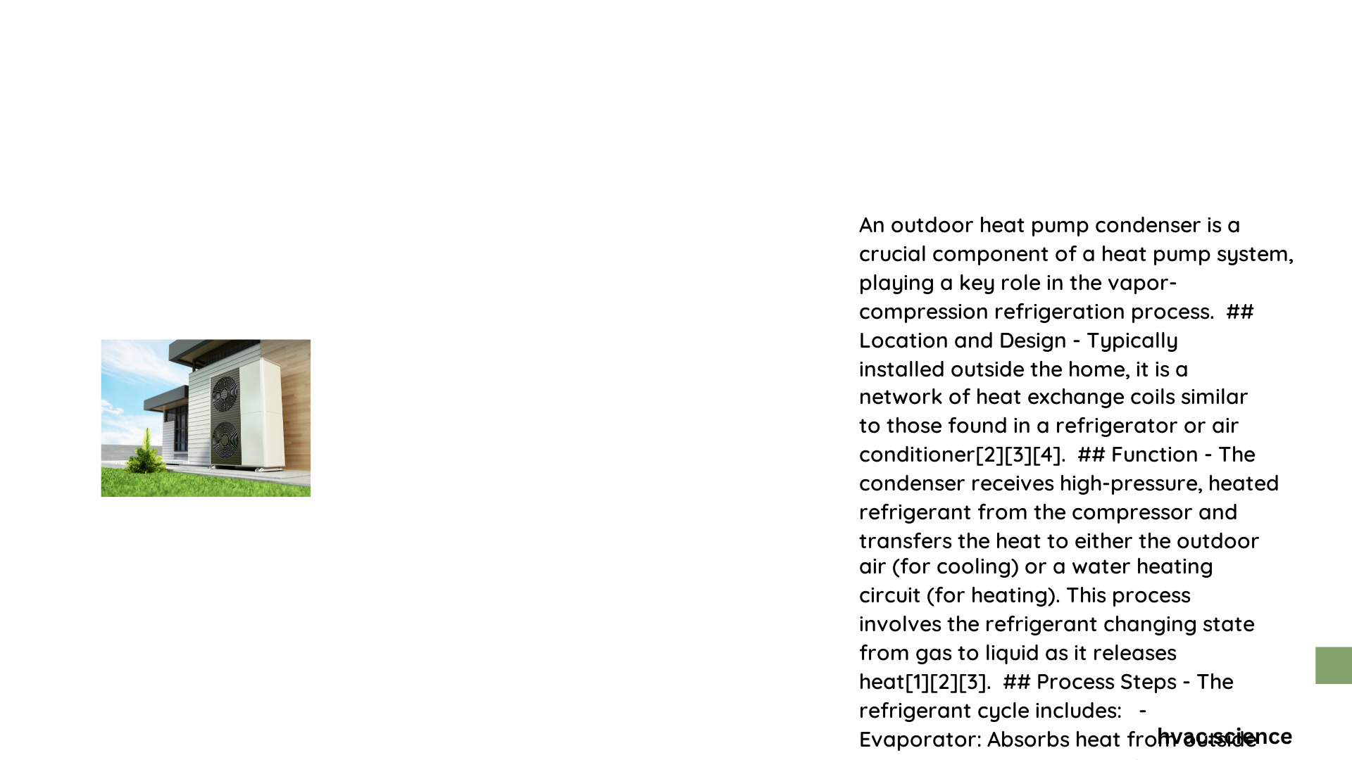 outdoor heat pump condenser