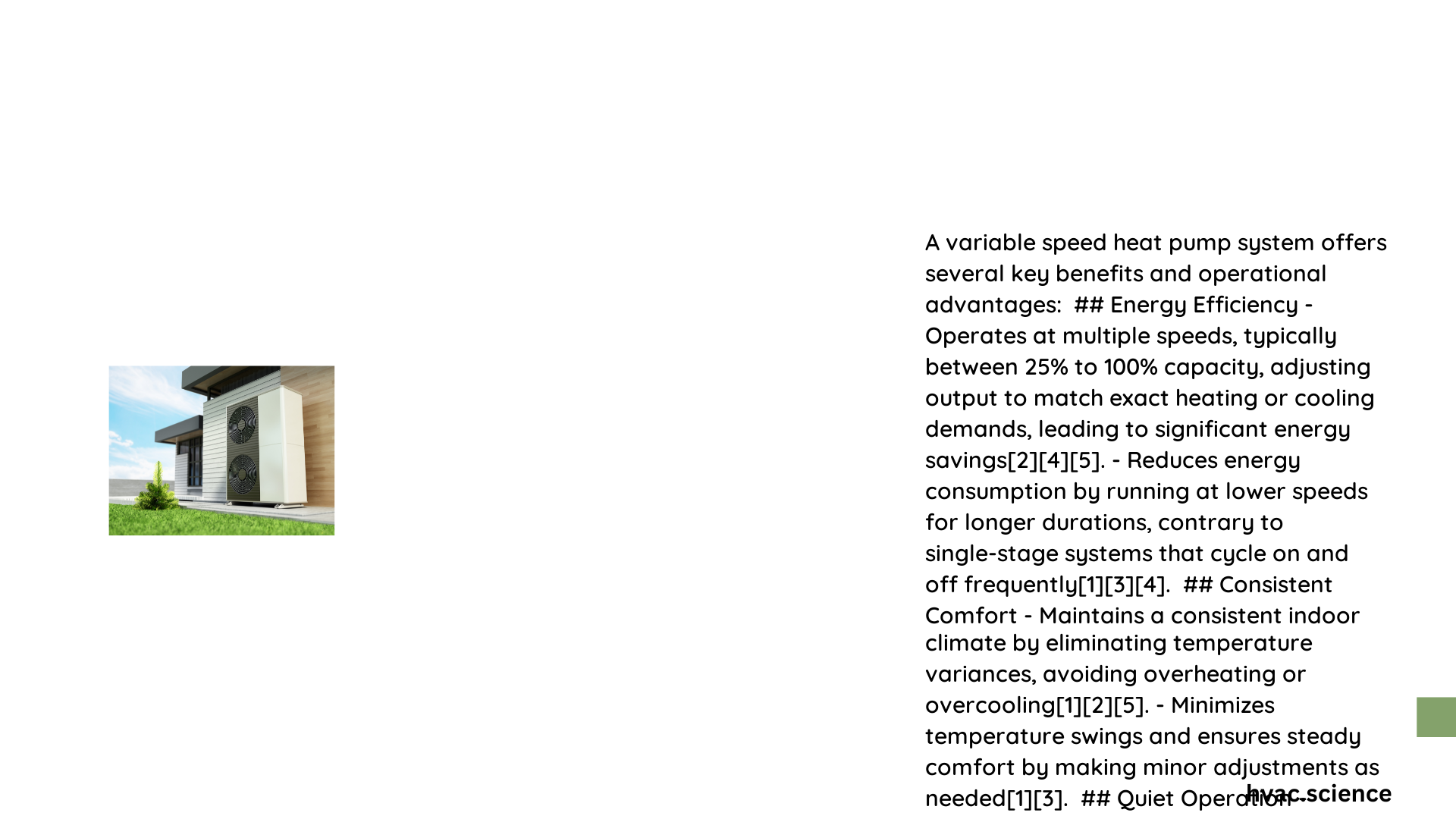 variable stage heat pump system