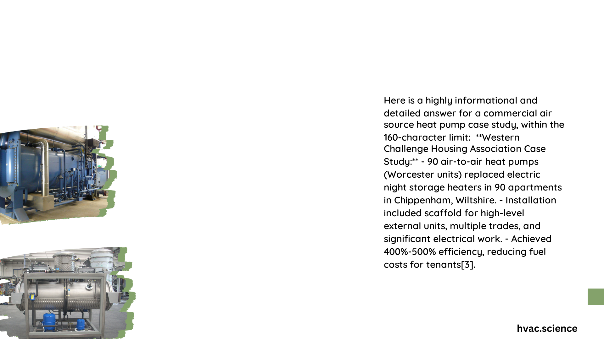 commercial air source heat pump case study