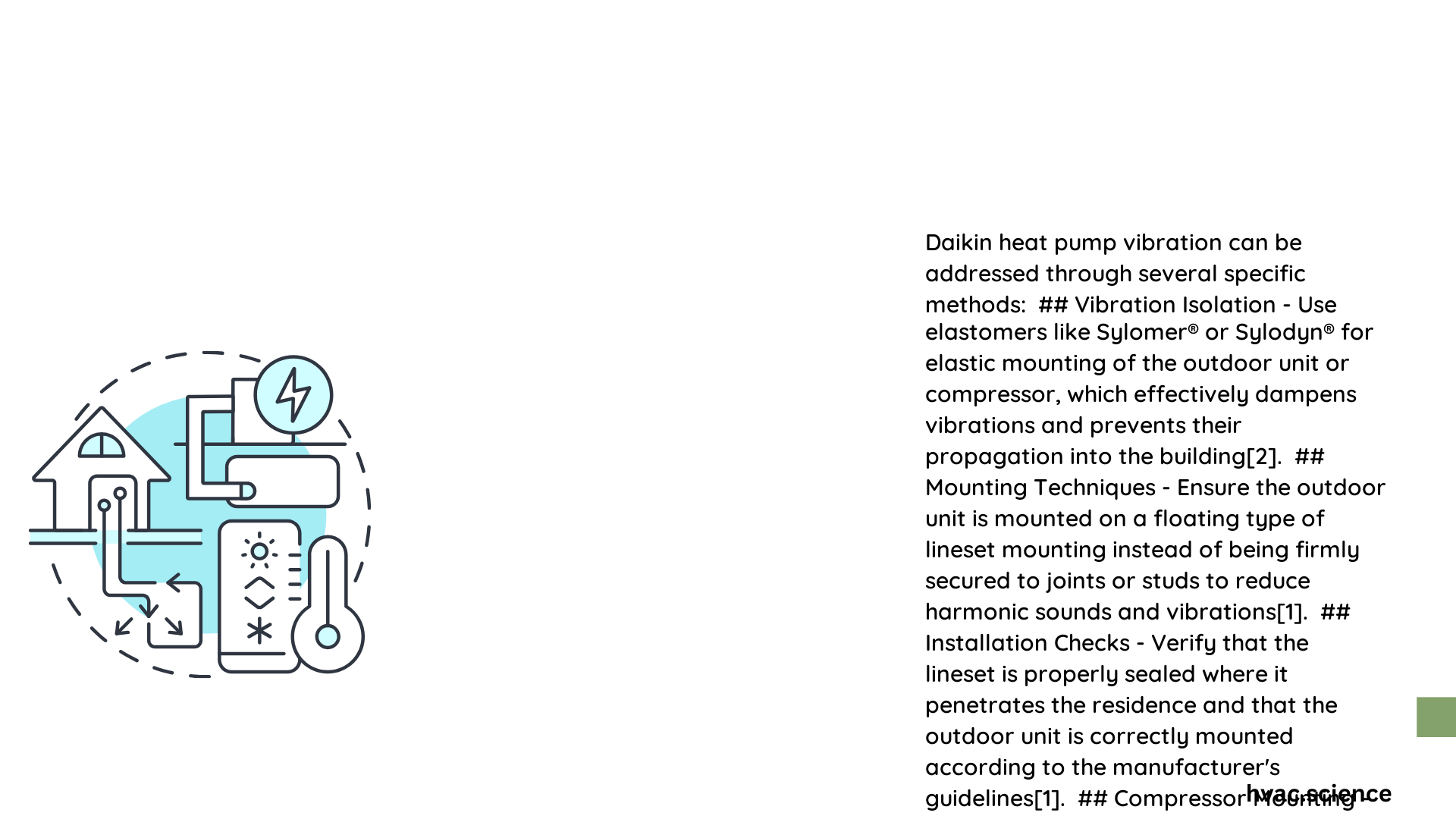 daikin heat pump vibration