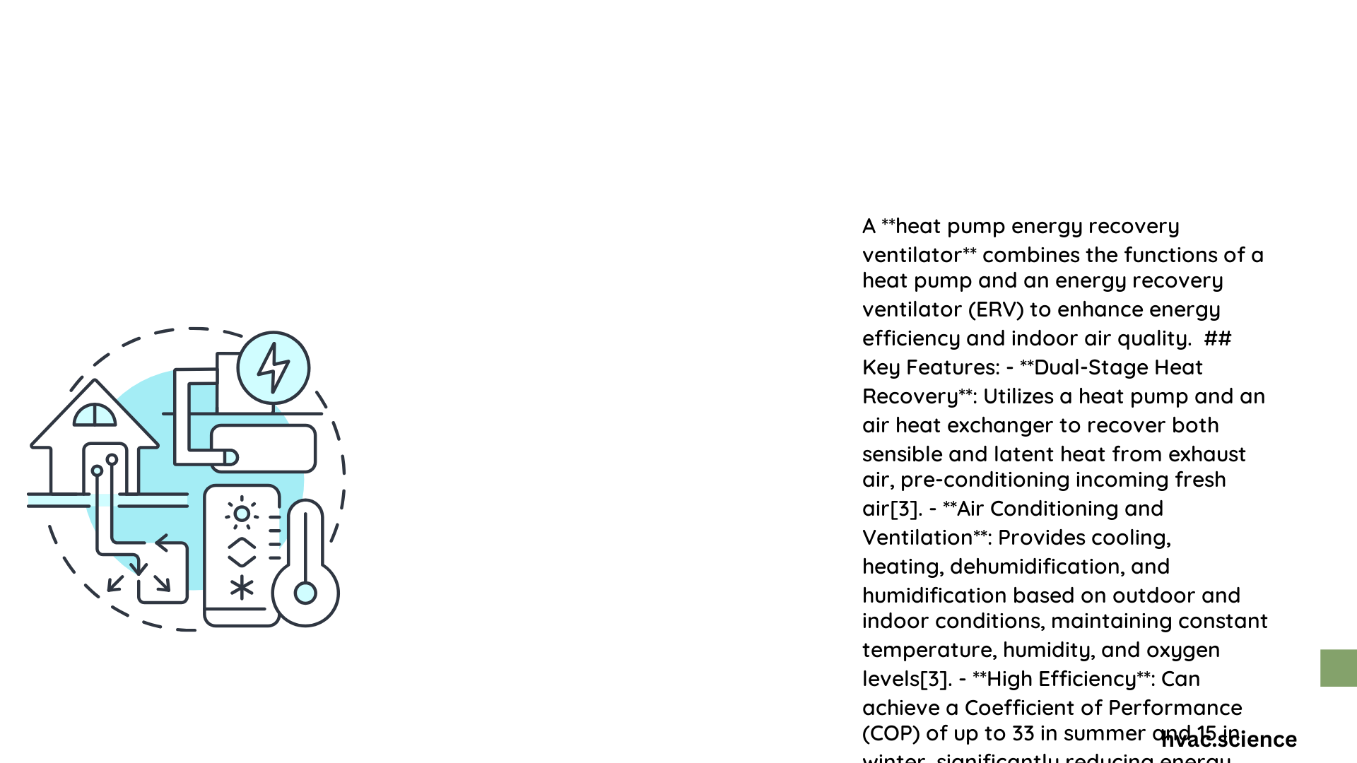 heat pump energy recovery ventilator