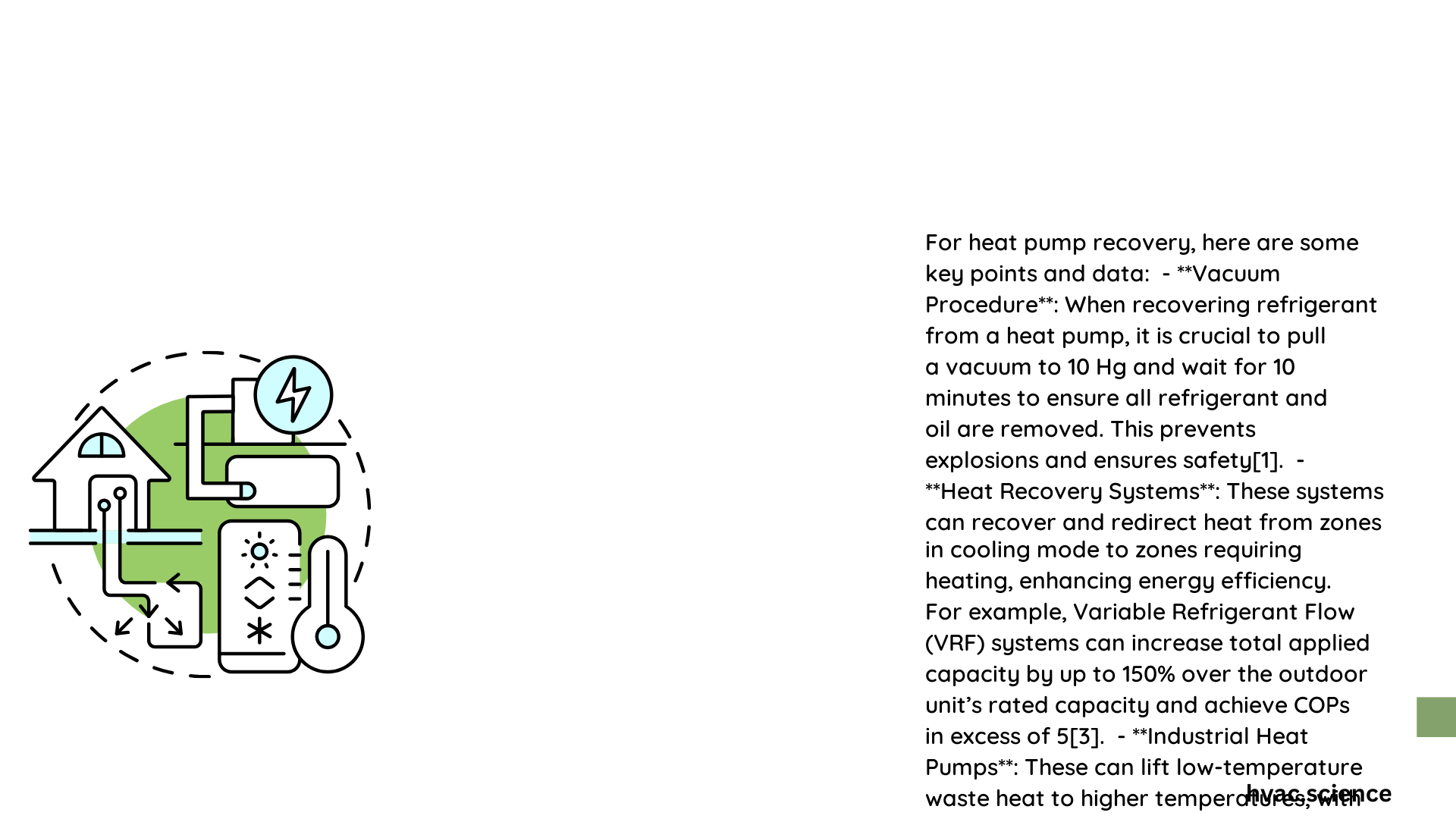 heat pump for recovery