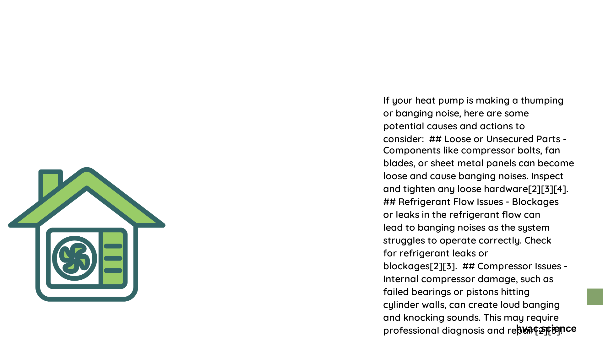 heat pump making thump noise