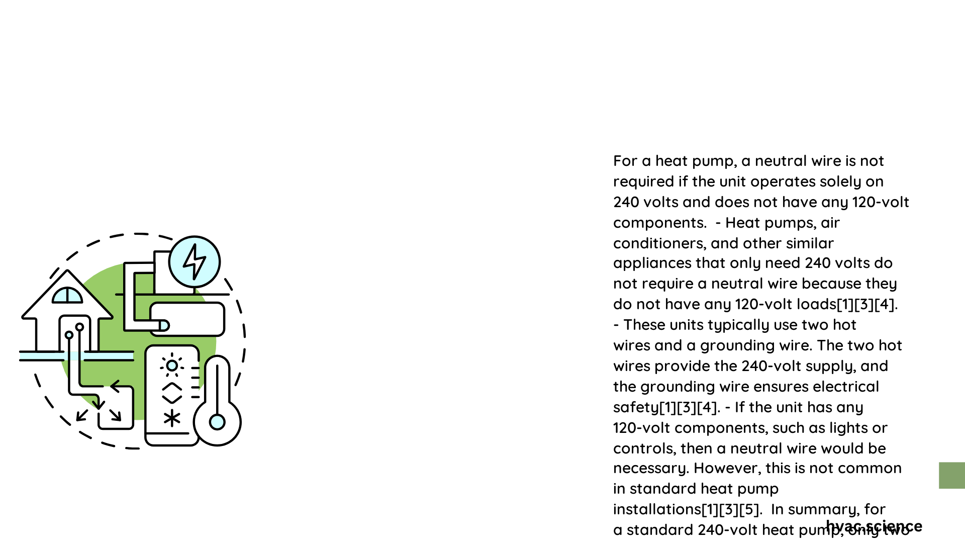heat pump wiring neutral