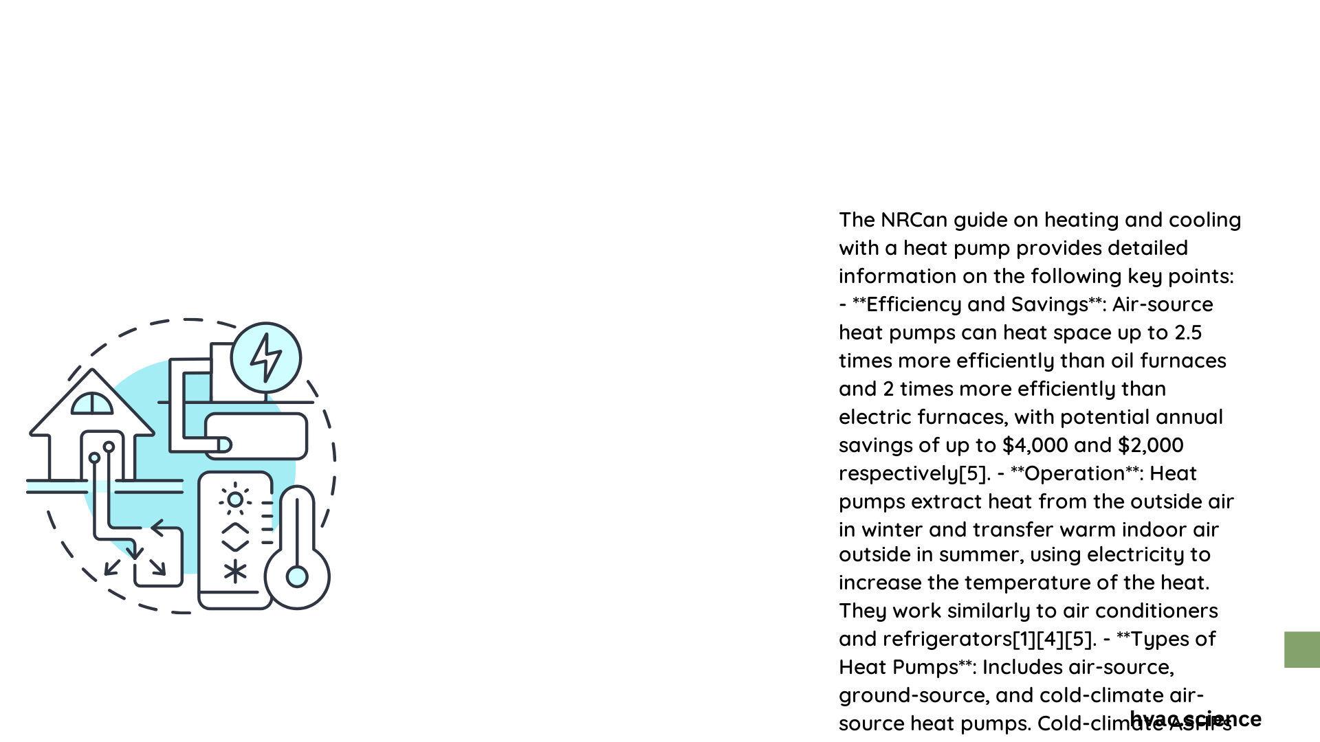 nrcan heating and cooling with a heat pump guide